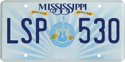MS license plate LSP530