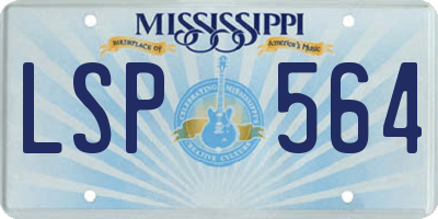 MS license plate LSP564