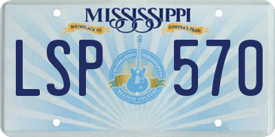 MS license plate LSP570