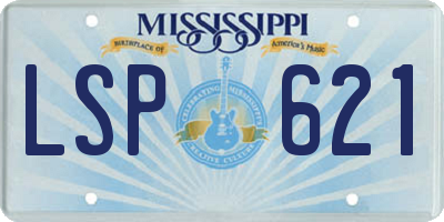 MS license plate LSP621