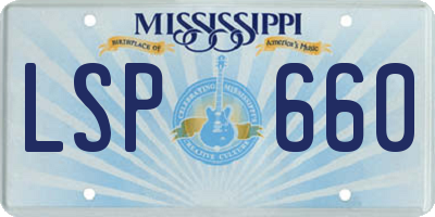 MS license plate LSP660