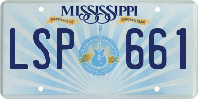 MS license plate LSP661
