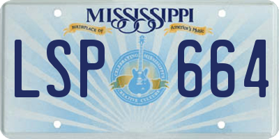MS license plate LSP664