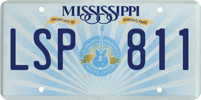 MS license plate LSP811