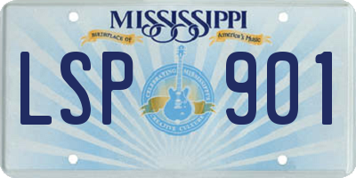 MS license plate LSP901
