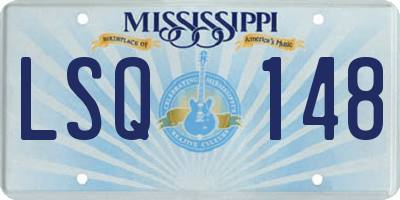 MS license plate LSQ148