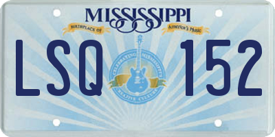 MS license plate LSQ152