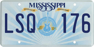 MS license plate LSQ176