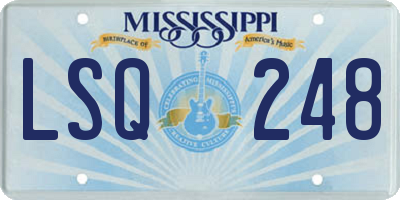 MS license plate LSQ248