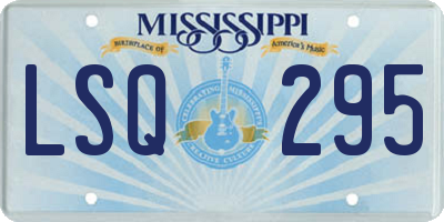 MS license plate LSQ295