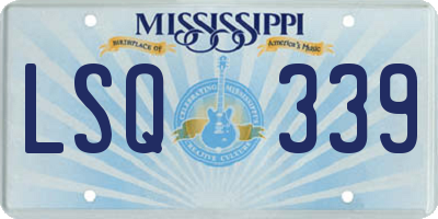 MS license plate LSQ339