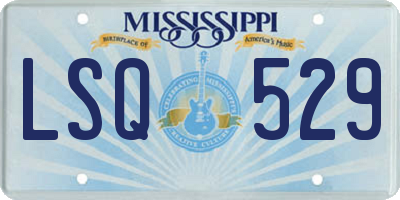 MS license plate LSQ529