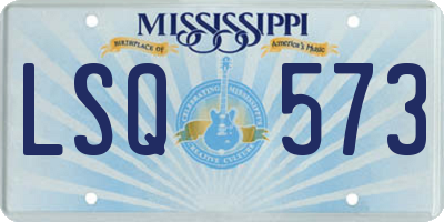 MS license plate LSQ573