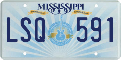 MS license plate LSQ591