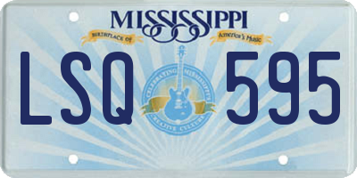 MS license plate LSQ595