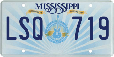 MS license plate LSQ719