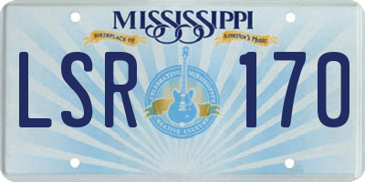 MS license plate LSR170
