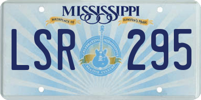 MS license plate LSR295