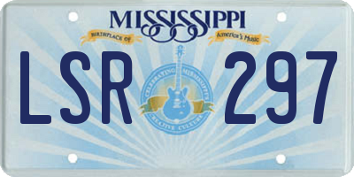 MS license plate LSR297