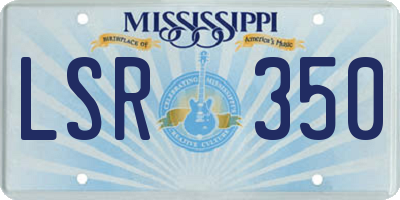 MS license plate LSR350
