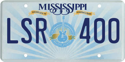 MS license plate LSR400