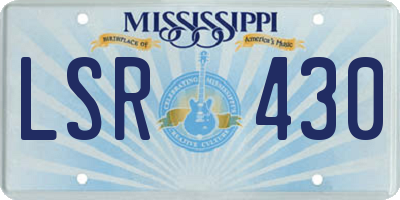 MS license plate LSR430