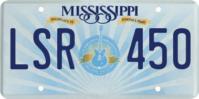 MS license plate LSR450
