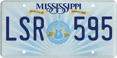 MS license plate LSR595