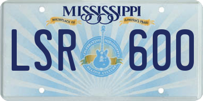 MS license plate LSR600
