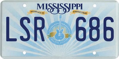 MS license plate LSR686