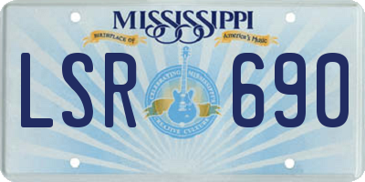 MS license plate LSR690