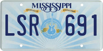 MS license plate LSR691