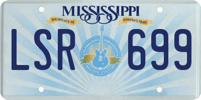 MS license plate LSR699