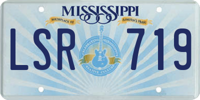 MS license plate LSR719
