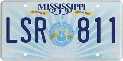 MS license plate LSR811