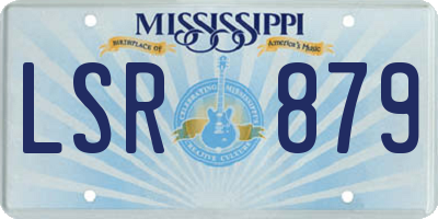 MS license plate LSR879