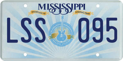 MS license plate LSS095