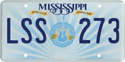 MS license plate LSS273