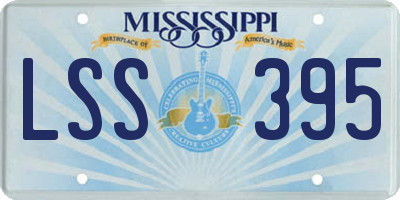 MS license plate LSS395