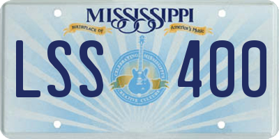MS license plate LSS400