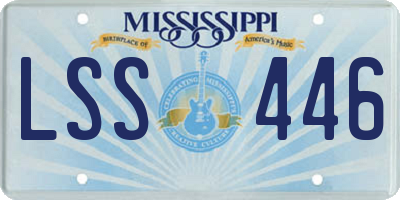 MS license plate LSS446
