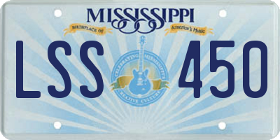 MS license plate LSS450