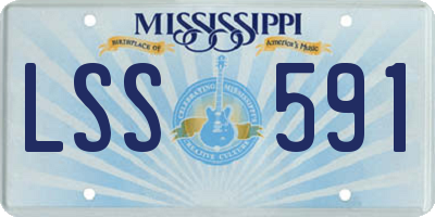 MS license plate LSS591