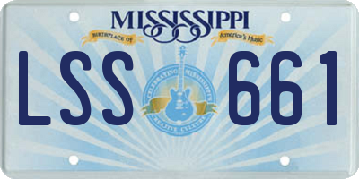MS license plate LSS661