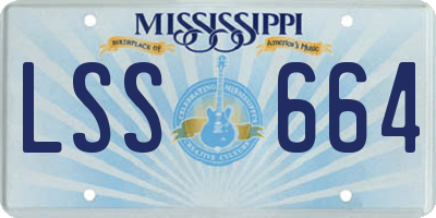 MS license plate LSS664