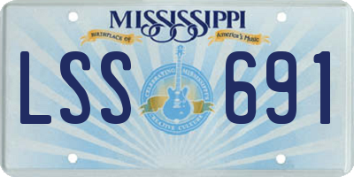 MS license plate LSS691