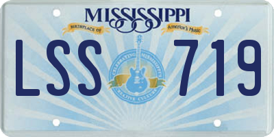 MS license plate LSS719