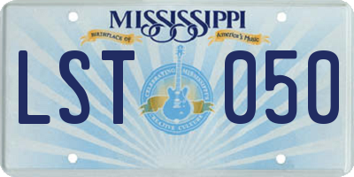 MS license plate LST050