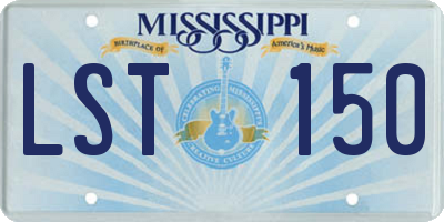 MS license plate LST150