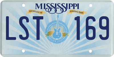 MS license plate LST169